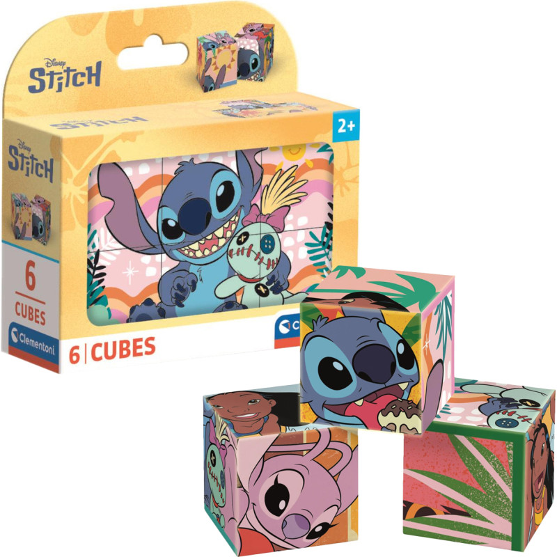 KLOCKI OBRAZKOWE STITCH 6 ELEM.