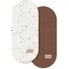 Albero Mio Prześcieradło do gondoli 2-pak 80x35 Gwiezdny Pył CP8