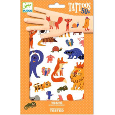 Djeco Tatuiruotės - Linksmi gyvūnai (50+ tatuiruočių)