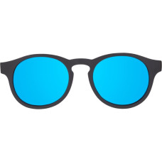 Babiators Polarised Keyhole &ldquo;Jet Black&rdquo; sunglasses with mirrored lenses, 6+ years