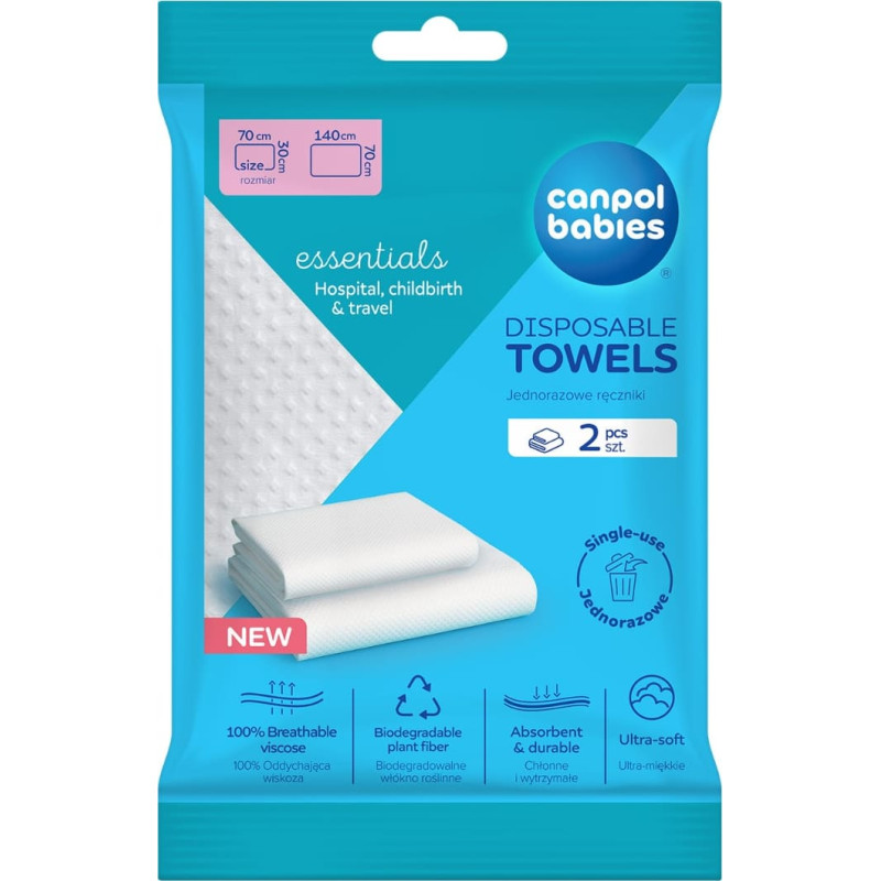 Canpol 78/025 Jednorazowe ręczniki - zestaw 2 szt.