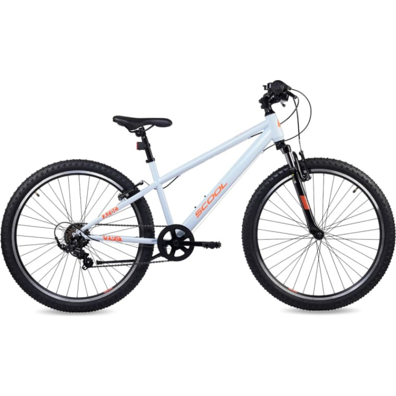 S&acute;cool Youth bicycle S'COOL Xroc, 26" Sky Grey/Neon Orange
