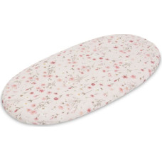 Sensillo STROLLER BEDSHEET COTTON BLOOM PINK 35X75