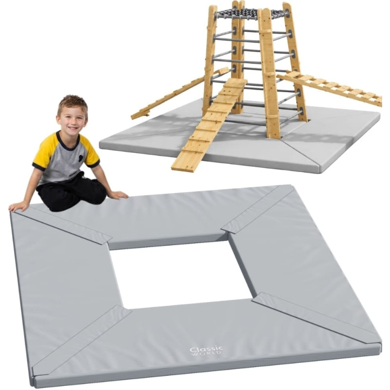 Classic World Edu Gymnastics Mattress Trapezoidal Protective Mat for Outdoor Tower