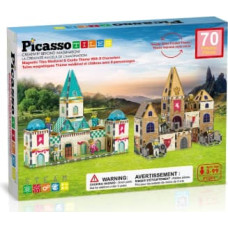 Picasso Tiles Magnētiskais konstruktors Medieval Age komplekts, PTQ01
