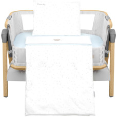 Mini cot bedding set 3pcs Dream Big Blue