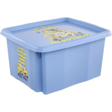 Keeeper Kaste ar vāku 24L Karolina &ldquo;Minions Happiness&rdquo; 42,5x35,5x22,5cm gai&scaron;i zila