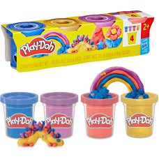 Hasbro Play Doh PLAY-DOH Blizgaus plastilino rinkinys, 4 vnt.