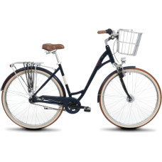 Romet Bicycle ROMET Art Deco Lux, with front basket, blue (L)