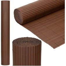 Springos PVC uždangalas-maskavimo kilimėlis 500x120 cm balkonui, terasai, tvorai, rudas