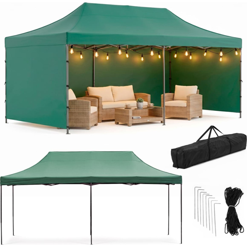 Springos Sodo palapinė 3 x 6 m, žalia (GP0009)