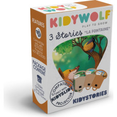 Kidywolf stāstu komplekts Lafontēna fabulas, 3 stāsti projektoram KIDYSLIDE, KIDYSTORIES-LA