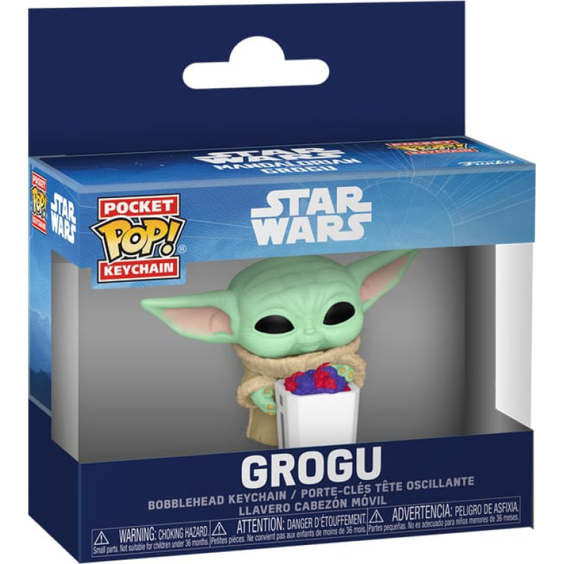 Funko POP! Raktų pakabutis: Mandalorian & Grogu - Grogu with Snack