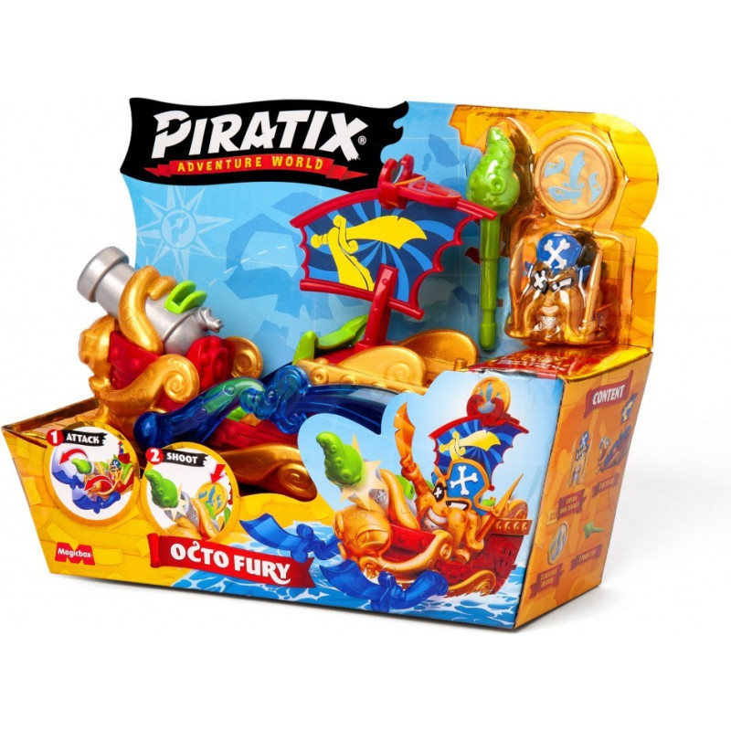 Magicbox Piratix Pirate Ship Octo Fury PPXSP116IN72