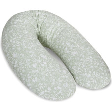 Cebababy maitinimo pagalvė dżersej multi gėlės žalsva W-880-000-742