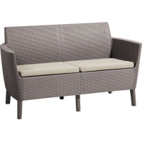 Keter Dārza dīvāns divvietīgs Salemo 2 Seater Sofa bēšs