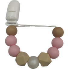 Baby In World BABY 01437 Zawieszka do smoczka Kryształ PINK/PEARL