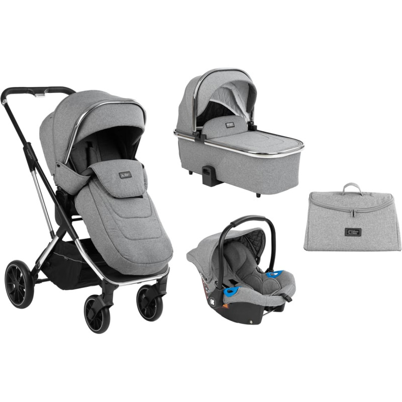 Stroller 3in1 Angele Chrome Grey