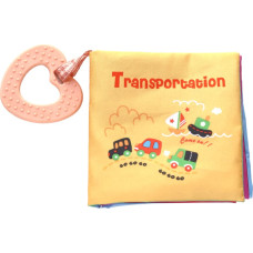 Educational cloth book with teether Transportations