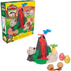 Play-Doh Slime Dino Crew Lava Bones Island Volcano Playset with HydroGlitz Eggs F1500