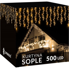 Springos CL0501 Varveklio uždanga 500 LED