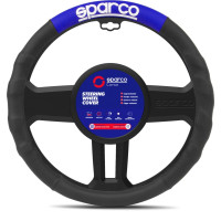 Sparco Steering Wheel Cover, black/blue