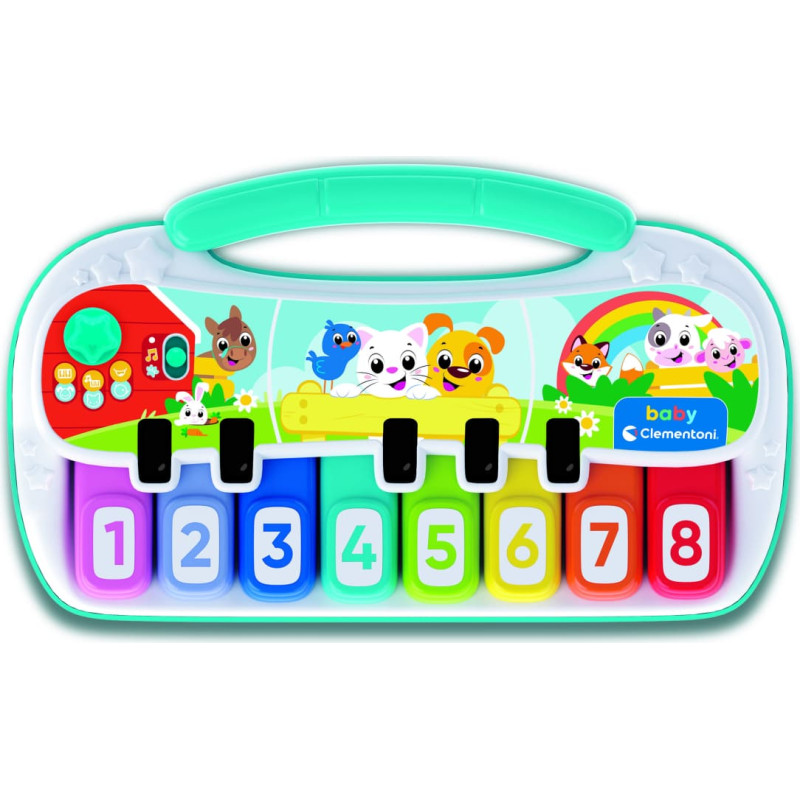 Clementoni BABY muzikālā rotaļlieta - animal piano, 17901