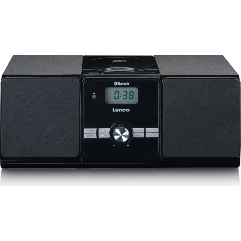 Lenco Mikro mūzikas sistēma ar Bluetooth, melna - MC-030BK