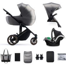 Kinderkraft ratiņi 3in1 PRIME 2 3IN1 MINK PRO SHADOW GREY, KSPRIM02GRY300I