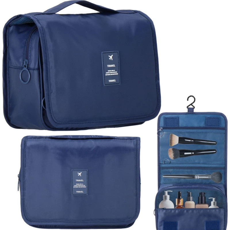 Springos Kelioninė kosmetikos organizavimo priemonė Springos HA7488 tamsiai mėlyna, 23x19x9,5 cm