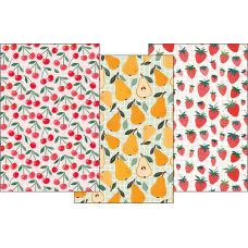 ŚCIERKA KPL.3 SZT 40X60 KUKE 023 OWOCE BAW.