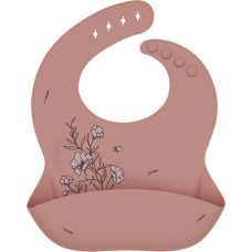 Bib Platinum Silicone Flora Blush