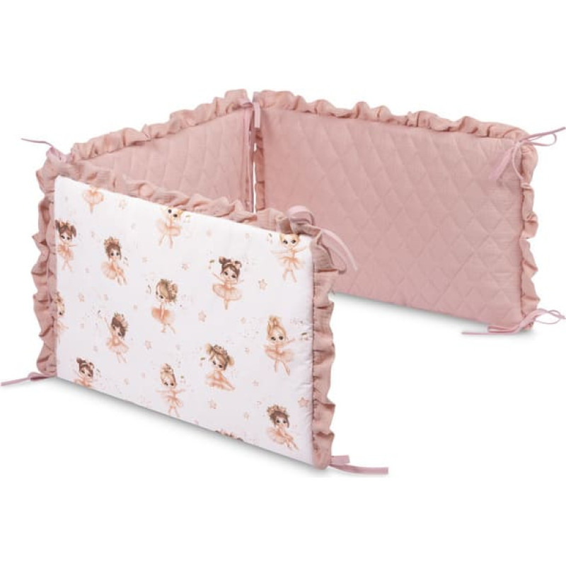 Sensillo BED BUMPER BALLERINAS PINK