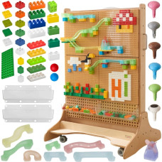 Masterkidz Drewniana Tablica STEM Wolnostojąca + Akcesoria