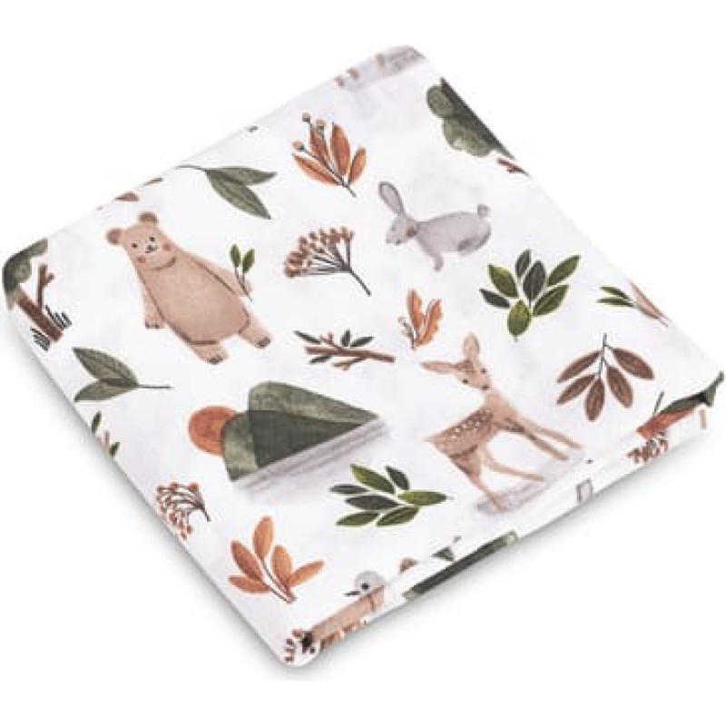 Sensillo muslino vystyklo antklodė 120×120 – EG-0155