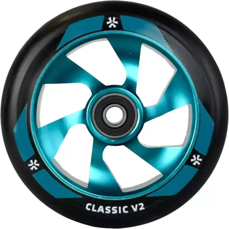 Union Ratas t&otilde;ukerattale UNION Classic V2 Pro Scooter Wheel 110mm, black/polished teal