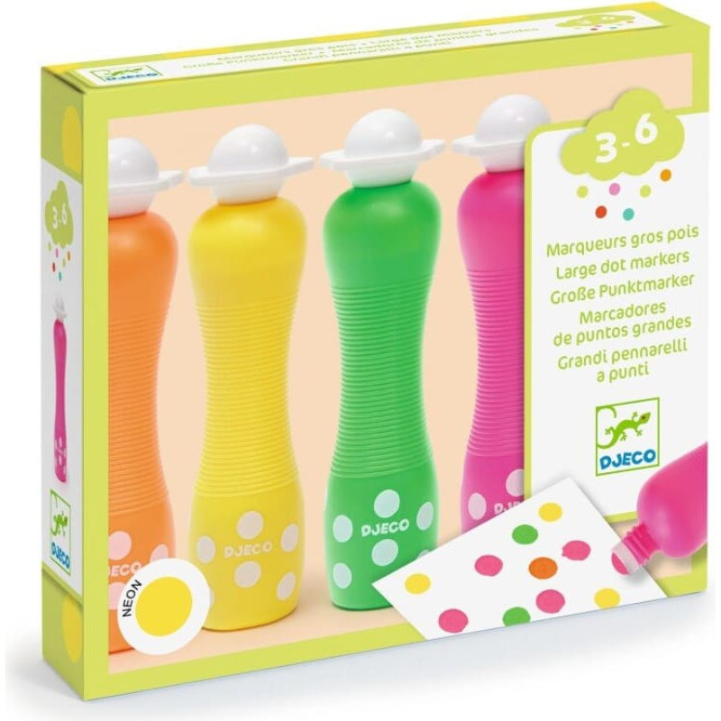 Djeco Taškeliniai markeriai - Pärlmutter (4 vnt.)