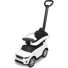 Toyz LAND ROVER stumiamas automobilis su rankena, baltas