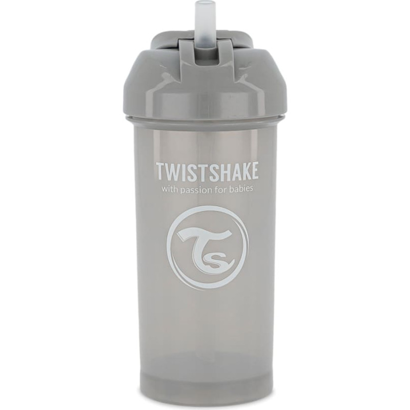 Twistshake Straw Cup 360ml 6+m Pastel Grey 78680