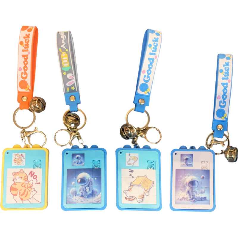 BRELOK UKŁADANKA PRZESUWNA Z DZWONKIEM