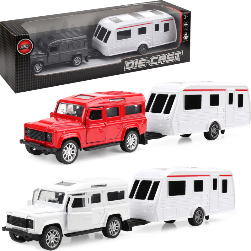 AUTO METALOWE Z PRZYCZEPĄ