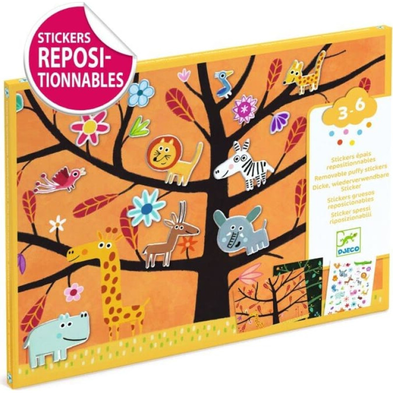 Djeco Storos lipdukai - Žaidynės medžiuose