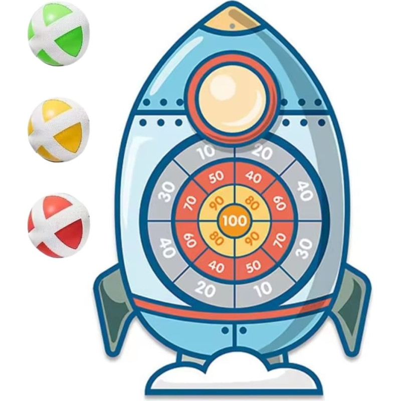 Woopie Gra Zręcznościowa w Rzutki na Rzepy Tarcza Rakieta