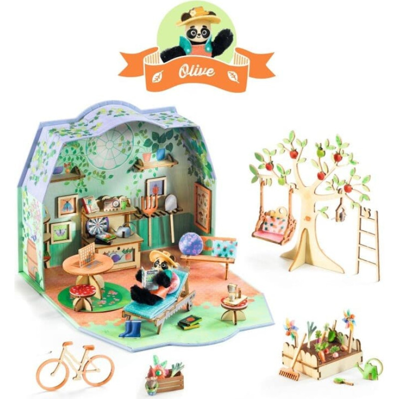 Djeco Pasidaryk pats - Miniatiūrinis namas - Olive