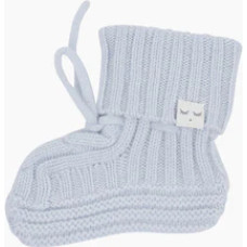 Livly Clothing Kašmira zeķes Livly Cable Knit Cashmere Footies Light Blue