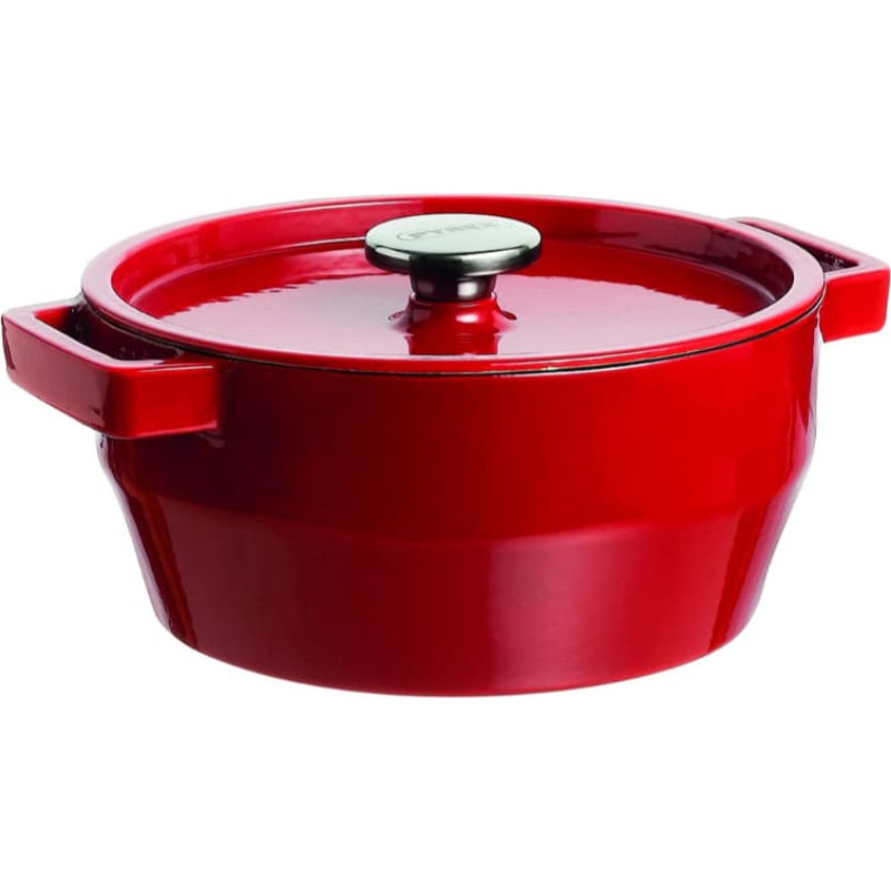 Pyrex Čuguna katls 3,6L Pyrex apaļ&scaron; &Oslash;24cm sarkans