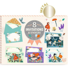 Djeco Kvietimų atvirukai - Sodo draugai