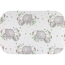 Ega Kids Diaper - 0404 - TETRA PRINT - EGA - ELEPHANT- GREY  - size 70x80 cm