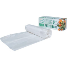 Biobag Pārtikas saldējamie maisi kompostējami BioBag 6L (20 gab. rullī) 18mkr. 24x50cm caurspīdīgi