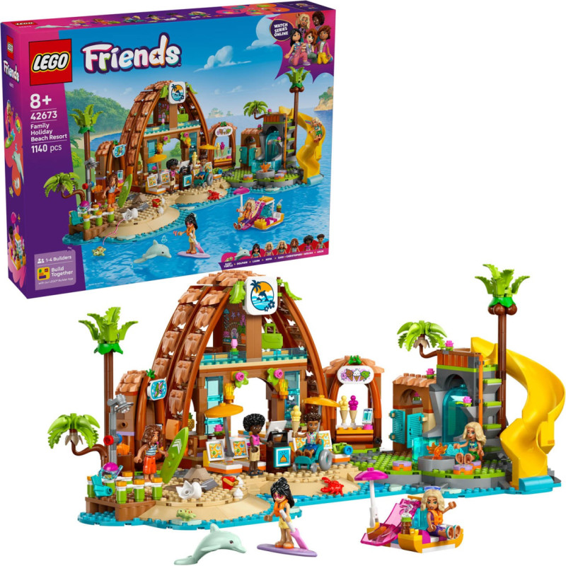 Lego Friends Family Vacation Beach Resort 42673